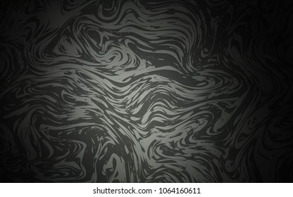 Dark Gray vector template with lava shapes. Colorful illustration in abstract marble style with gradient. Pattern for your business design.