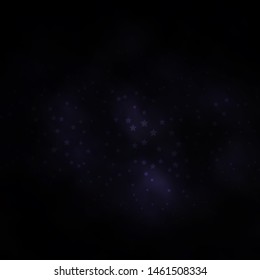 Dark Gray vector template with neon stars. Blur decorative design in simple style with stars. Pattern for websites, landing pages.