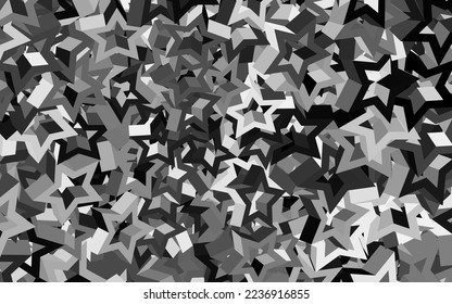 Dark Gray vector template with sky stars. Glitter abstract illustration with colored stars. Pattern for astronomy websites.