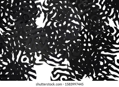 Dark Gray vector texture with abstract forms. Modern abstract illustration with colorful random forms. Simple design for your web site.