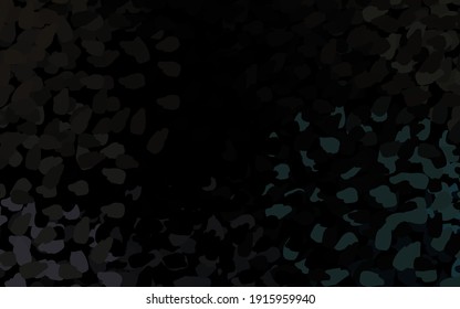 Dark Gray vector texture with abstract forms. Illustration with colorful gradient shapes in abstract style. Elegant design for wallpapers.