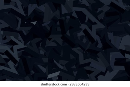 Dark Gray vector texture with beautiful stars. Modern geometrical abstract illustration with stars. Template for cosmic backgrounds.