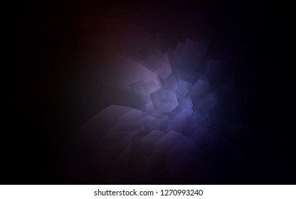 Dark Gray vector texture with colorful hexagons. Abstract illustration with colorful hexagons. New template for your brand book.