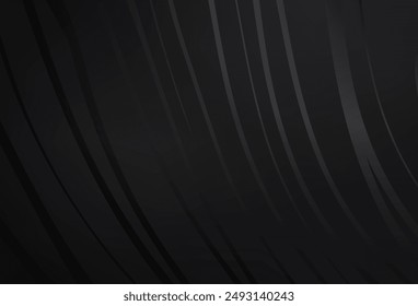 Dark Gray vector texture with curved lines. A sample with colorful lines, shapes. Texture for booklets, leaflets.