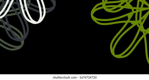Dark Gray vector texture with memphis shapes. Simple design in abstract style with gradient forms. Modern design for your ads.