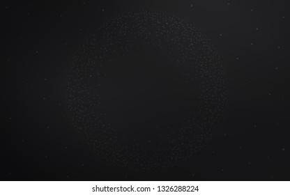 Dark Gray vector texture with milky way stars. Shining colored illustration with bright astronomical stars. Smart design for your business advert.