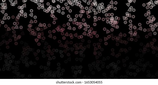 Dark Gray vector texture with religion symbols. Abstract illustration with gothic gradient shapes. Design for magic, spiritual events.