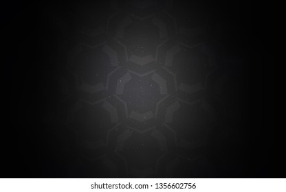 Dark Gray vector texture with wry lines. A circumflex abstract illustration with gradient. The best colorful design for your business.