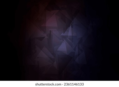 Dunkelgrauer Vektor Dreieck Mosaik Textur. Eine komplett neue Farbgrafik im polygonalen Stil. Neue Vorlage für Ihr Markenbuch.