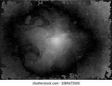 Dark gray watercolor background, monochrome screen saver. Abstract black background with scratches. Vintage grunge background texture elegant monochrome background design. Vector Grungy textured 