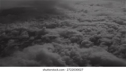 Escala de grises oscura textura abstracta patrón de fondo de alto contraste puntos de pantalla vintage arte digital