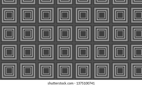 Dark Gre  Concentric Squares Background Pattern Image