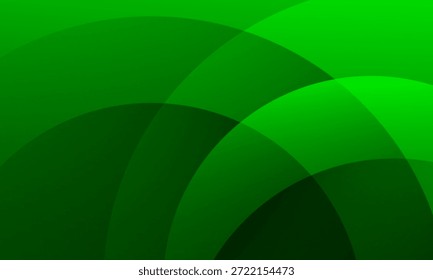 Fondo abstracto verde oscuro con círculos. Vector Eps10