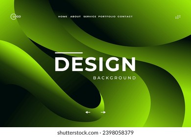 Dark Green Abstract Background is composed of triangle shapes with lines stripe and light composition. Modern design. Vector illustration.