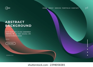 Dark Green Abstract Background is composed of triangle shapes with lines stripe and light composition. Modern design. Vector illustration.