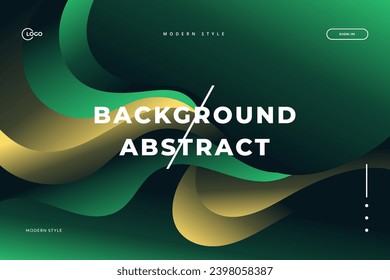 Dark Green Abstract Background is composed of triangle shapes with lines stripe and light composition. Modern design. Vector illustration.