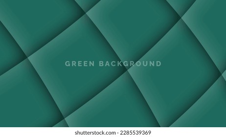 Dark green abstract background with diagonal line wave shadow