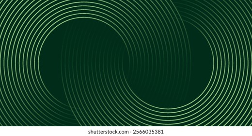 Dark green abstract background with diagonal rounded lines. Geometric stripe line art design. Simple geometric pattern. Modern graphic element. Suit for banner