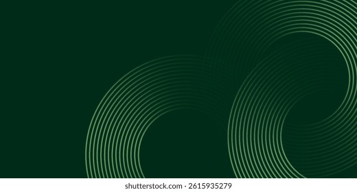Dark green abstract background with diagonal rounded lines. Geometric stripe line art design. Simple geometric pattern. Modern graphic element. vector eps10