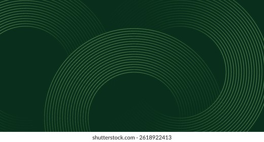 Dark green abstract background with diagonal rounded lines. Geometric stripe line art design. Simple geometric pattern. Modern graphic element. vector eps10