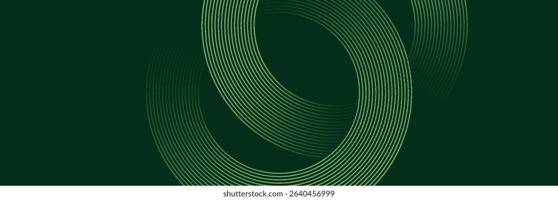 Dark green abstract background with diagonal rounded lines. Geometric stripe line art design. Simple geometric pattern. Modern graphic element. Suit for banner
