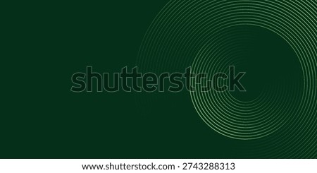 Dark green abstract background with diagonal rounded lines. Geometric stripe line art design. Simple geometric pattern. Modern graphic element. 