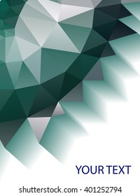 Dark green abstract background with drop shadows . template for business ideas ,brochures , flyers , reports , presentations