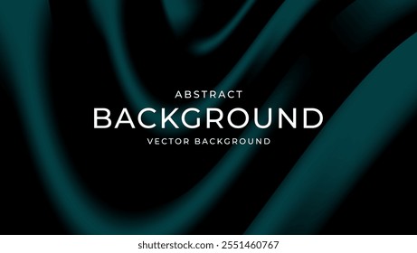 Dark Green Abstract Background with Elegant Gradient Design