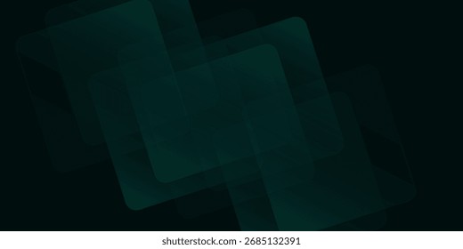 Dunkelgrüner abstrakter Hintergrund mit goldenen Linien und Schatten. Luxus glänzend gut schöne Kunst Illustrationen Layout modern dunkel