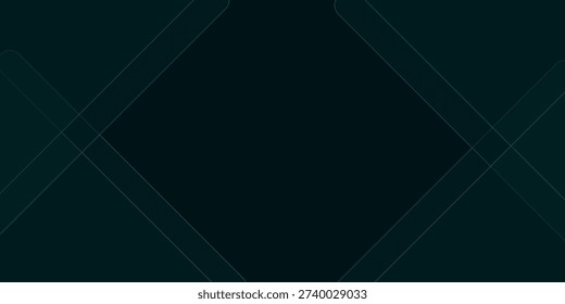 Dark green abstract background with gold lines and shadow. Geometric shape overlap layers.