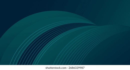 Fondo abstracto verde oscuro con diseño geométrico degradado azul brillante moderno. Composición de forma dinámica para carteles, Anuncios, presentaciones y volantes. Eps10