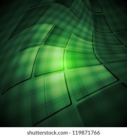 Dark green abstract background. Vector tech design eps 10