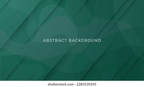 Plantilla de fondo de líquido abstracto verde oscuro