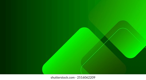 Dark green abstract geometric background, abstract geometric background with gradient color 
