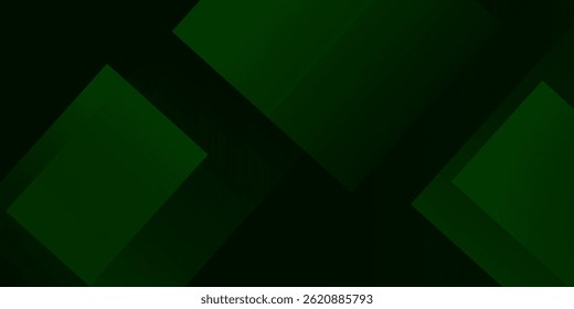 Dark green abstract geometric background. Eps10 vector