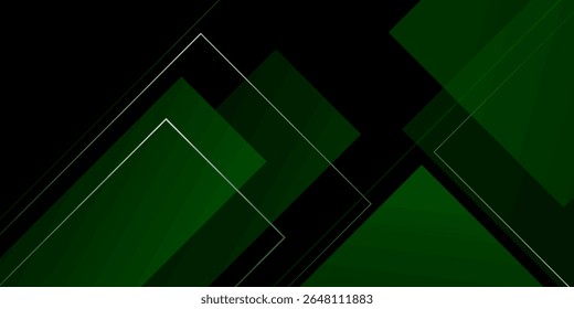 Fundo geométrico abstrato verde escuro. Vetor Eps10
