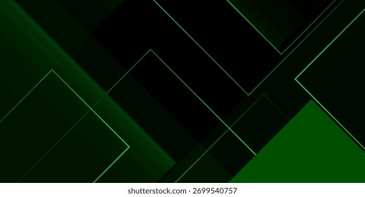 Fundo geométrico abstrato verde escuro. Vetor Eps10