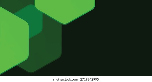 Fundo geométrico abstrato verde escuro. Vetor Eps10