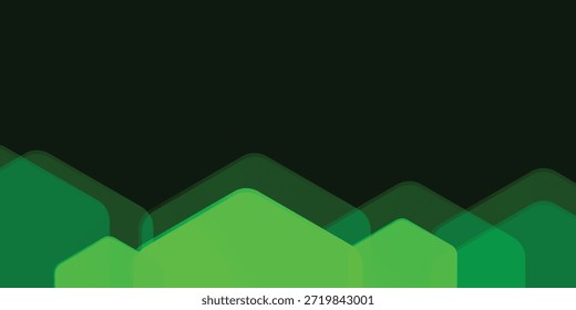 Fundo geométrico abstrato verde escuro. Vetor Eps10