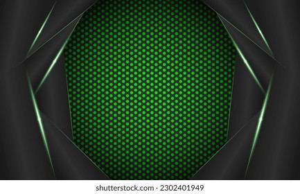 El oscuro fondo abstracto verde moderno para el diseño de medios sociales ilustración vectorial