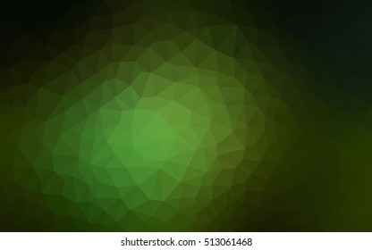 Dark green abstract mosaic background. Geometric illustration in Origami style with gradient.  The completely new template can be used for your brand book.