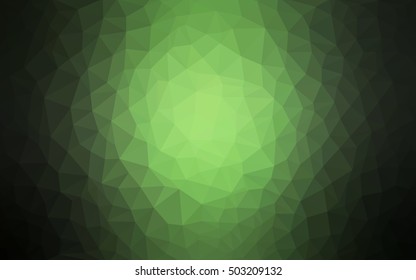Dark green abstract mosaic template. Colorful illustration in abstract style with gradient. The elegant pattern can be used as part of a brand book.