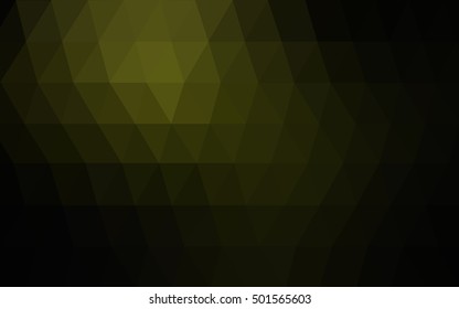 Dark green abstract polygonal background. Colorful illustration in abstract style with gradient. A new texture for your design.