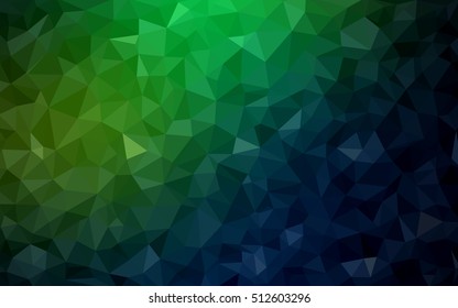 Dark green abstract polygonal background. A sample with polygonal shapes. The polygonal design can be used for your web site.