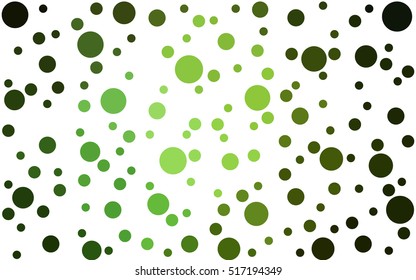 Dark Green abstract seamless pattern with circles. Geometry pattern for fabric. Textile background. Stock vector.
