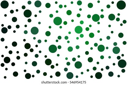 Dark Green abstract seamless pattern with circles. Geometry pattern for fabric. Textile background. Stock vector.