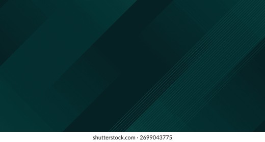 O abstrato verde escuro listras vetor de fundo com sombras de gradiente, design geométrico moderno. Terno para banners de negócios, modelos, folhetos, brochuras, papel de parede e apresentação