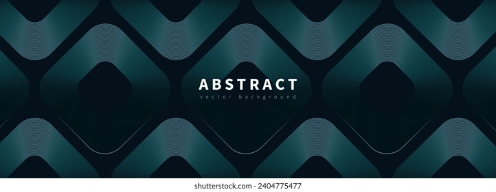 Dark green abstract vector geometric background