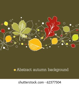 Dark green autumn background