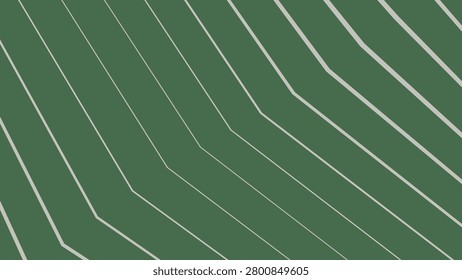 Dark green backdrop. Minimalist parallel stripes. Sharp angles composition. Modern architectural look.